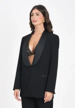 Giacca nera in stile smoking