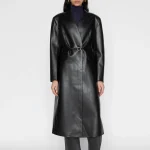 Cappotto ecopelle nero