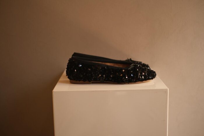 Ballerina pailettes nere