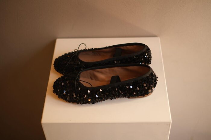 Ballerina pailettes nere