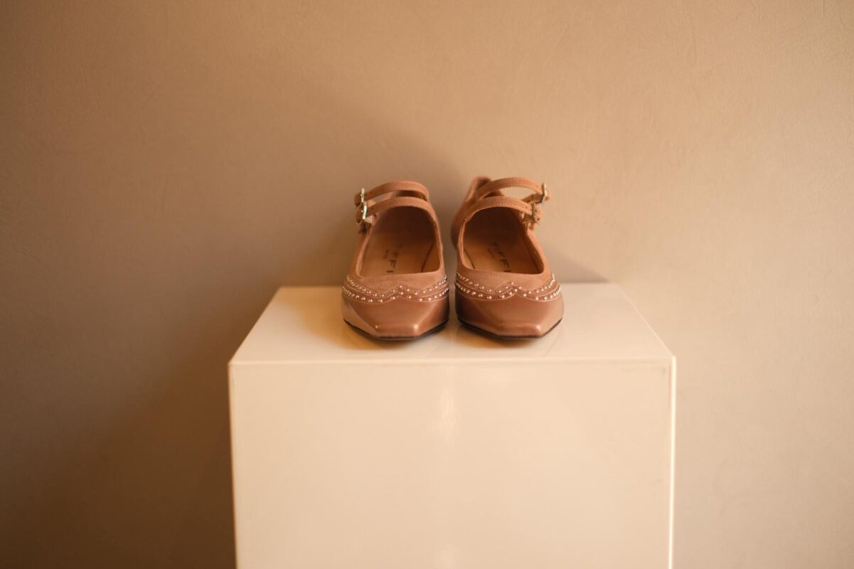 scarpa decolletè acero