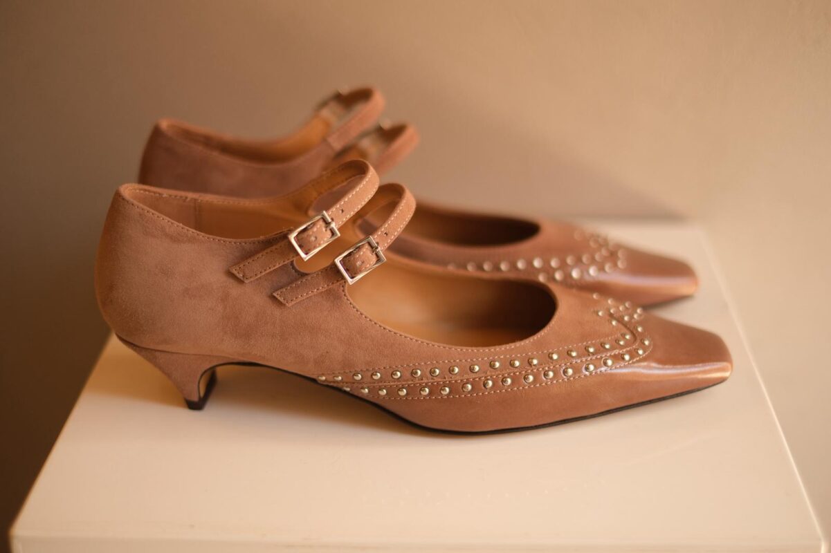 scarpa decolletè acero