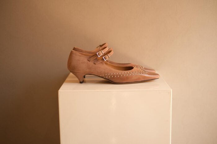 scarpa decolletè acero