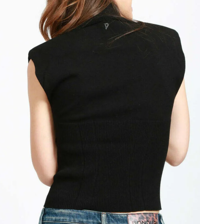 Maglia dolcevita regular in costa inglese