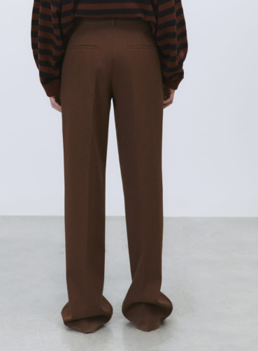 Pantalone sartoriale legno