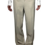 Pantalone sartoriale gamba dritta beige