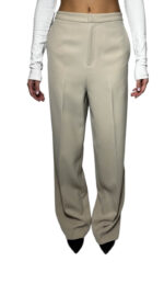 Pantalone sartoriale gamba dritta beige