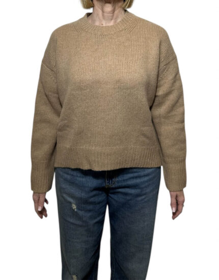 Maglione in cashmere Elisa cammello
