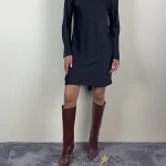 Isadora mini abito in raso nero