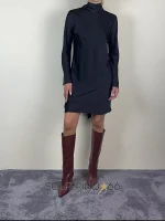 Isadora mini abito in raso nero