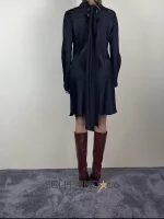 Isadora mini abito in raso nero