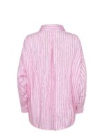 Camicia over a righe rosa