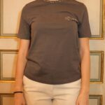 T-shirt in cotone grigio
