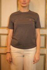 T-shirt in cotone grigio