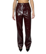 Pantalone impunturato in vinile