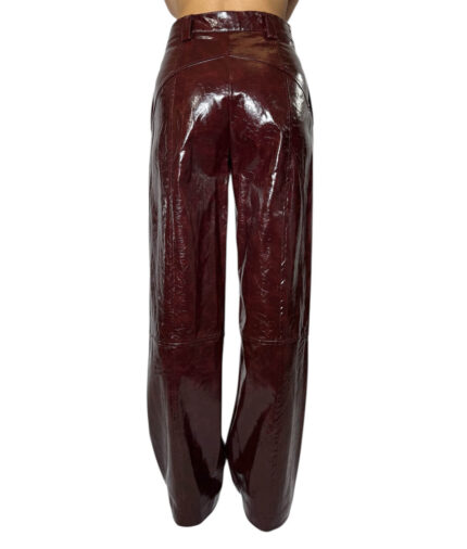 Pantalone impunturato in vinile