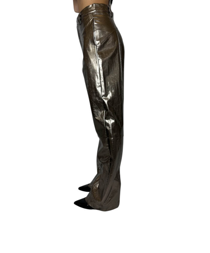 Pantalone impunturato in vinile