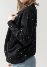 Cardigan con applicazioni