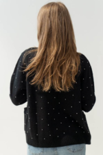 Cardigan con applicazioni