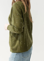 Cardigan con applicazioni