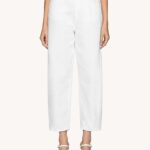 Dondup Jeans Bessie loose in bull fisso bianco