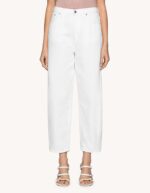 Dondup Jeans Bessie loose in bull fisso bianco