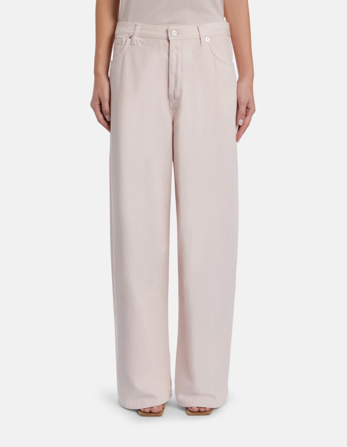 11450 Dondup Abito bianco corto in gabardina tinto filo