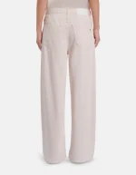 Dondup Abito bianco corto in gabardina tinto filo