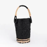 ALYSI MINI BAG RAFFIA colore nero