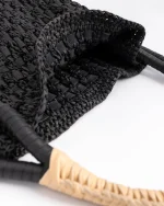 ALYSI MINI BAG RAFFIA colore nero