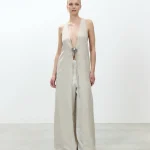 ALYSI SPOLVERINO IN SETA colore gesso