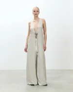 ALYSI SPOLVERINO IN SETA colore gesso