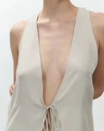 ALYSI SPOLVERINO IN SETA colore gesso