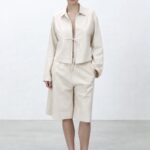 ALYSI GIACCA SOFT LEATHER colore gesso