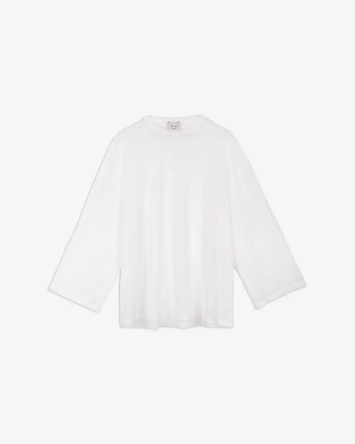 ALYSI MAGLIA T-SHIRT LIGHT JERSEY colore bianco