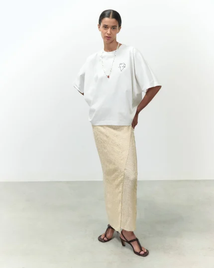 ALYSI MNAGLIA SUPER LIGHT JERSEY colore latte