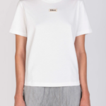 ALYSI T-SHIRT REGULAR CON RICAMO colore latte