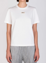 ALYSI T-SHIRT REGULAR CON RICAMO colore latte
