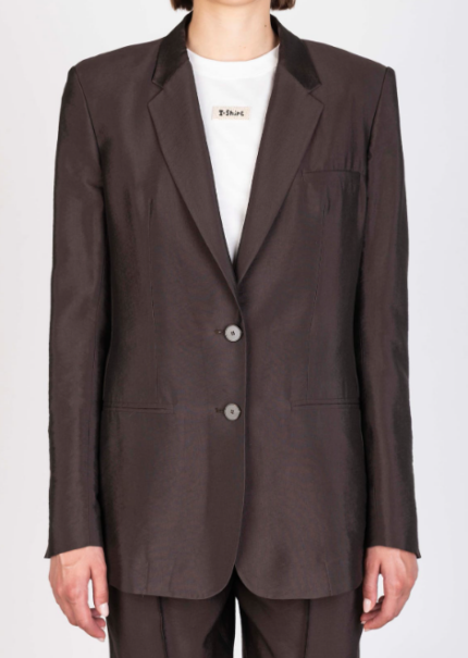 ALYSI BLAZER LIQUID TOUCH colore cioccolato