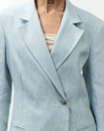 ALYSI BLAZER VISCO MELANGE COSTRUITO colore acqua