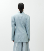 ALYSI BLAZER VISCO MELANGE COSTRUITO colore acqua