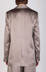 ALYSI BLAZER SCIVOLA LIQUID SATIN colore taupe