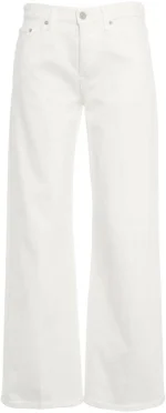 DONDUP Jeans Jacklyn wide leg in denim bianco