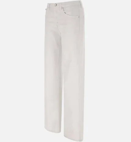 DONDUP Jeans Jacklyn wide leg in denim bianco