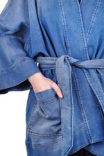 8PM ALGHERO GIACCA KIMONO colore jeans