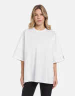 DONDUP T-shirt girocollo over in jersone colore bianco
