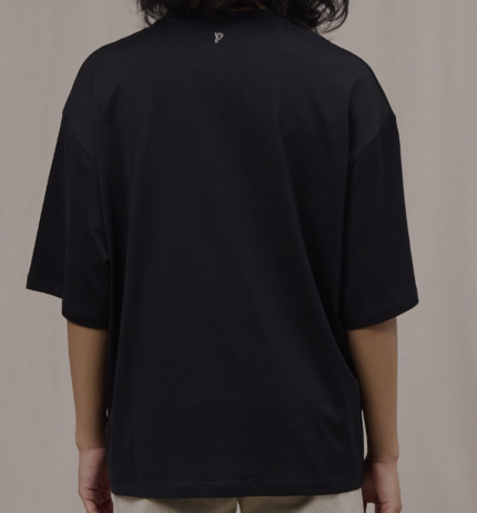 DONDUP T-shirt girocollo over in jersone colore nero