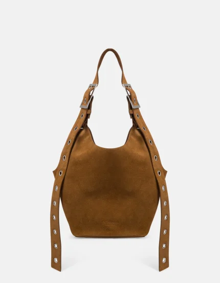 DONDUP borsa Small hobo in crosta