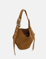 DONDUP borsa Small hobo in crosta