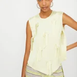 Isabelle Blanche top lime
